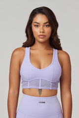 Eye Candy Sports Bra + Long Sleeve Top - Purple