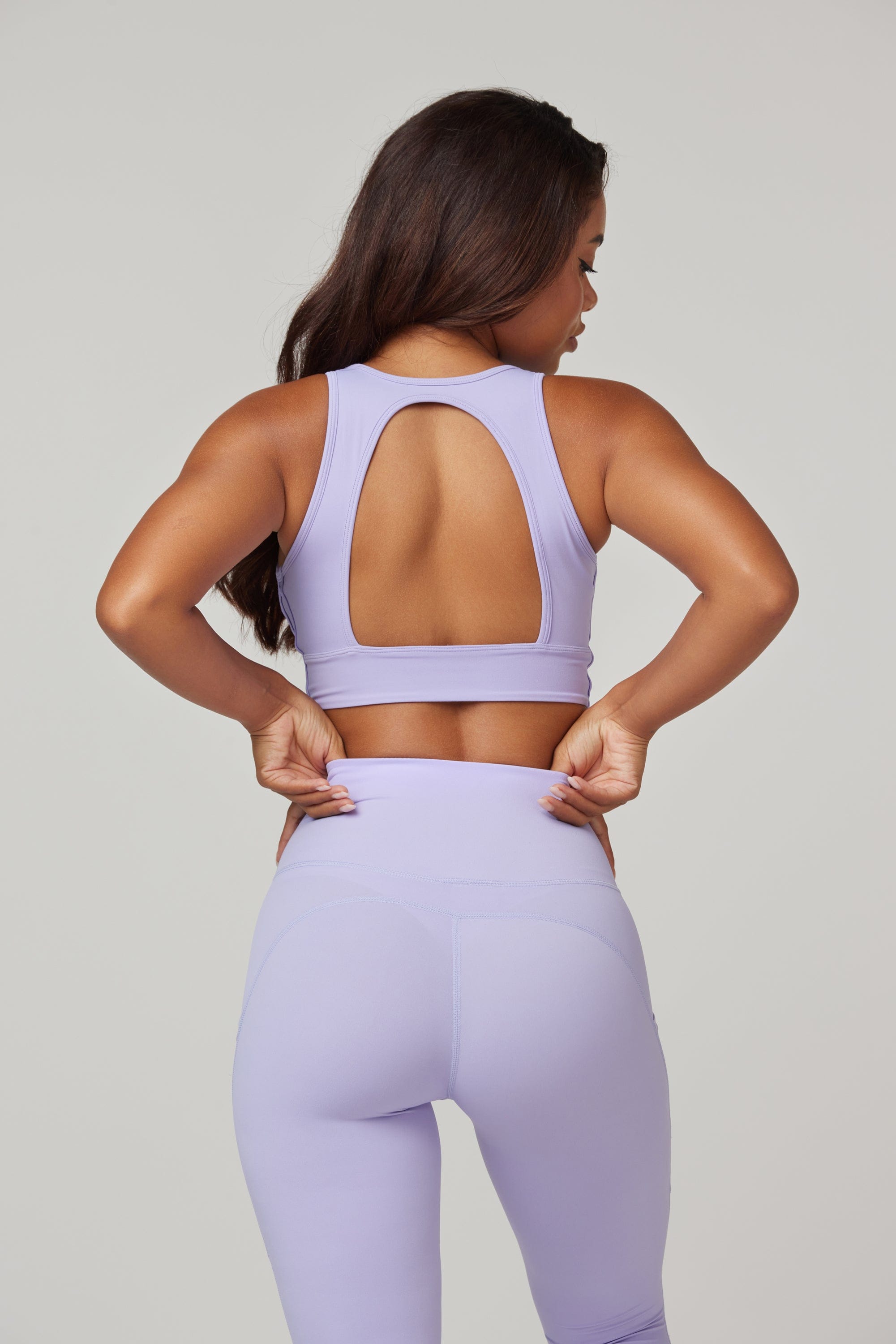 Eye Candy Sports Bra + Long Sleeve Top - Purple
