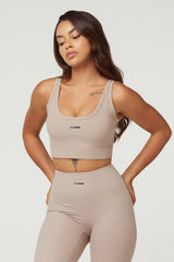 Flare Sports Bra - Beige