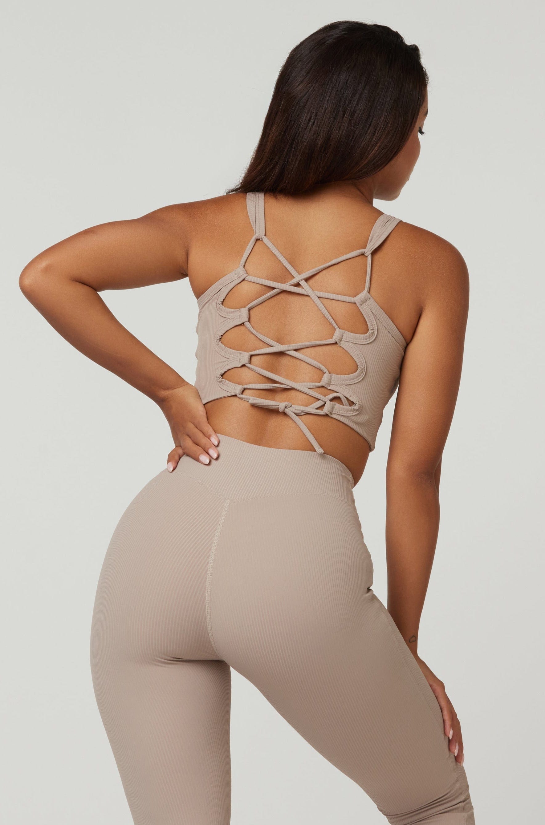 Flare Sports Bra - Beige