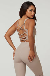 Flare Sports Bra - Beige