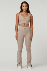 Flare Leggings - Beige