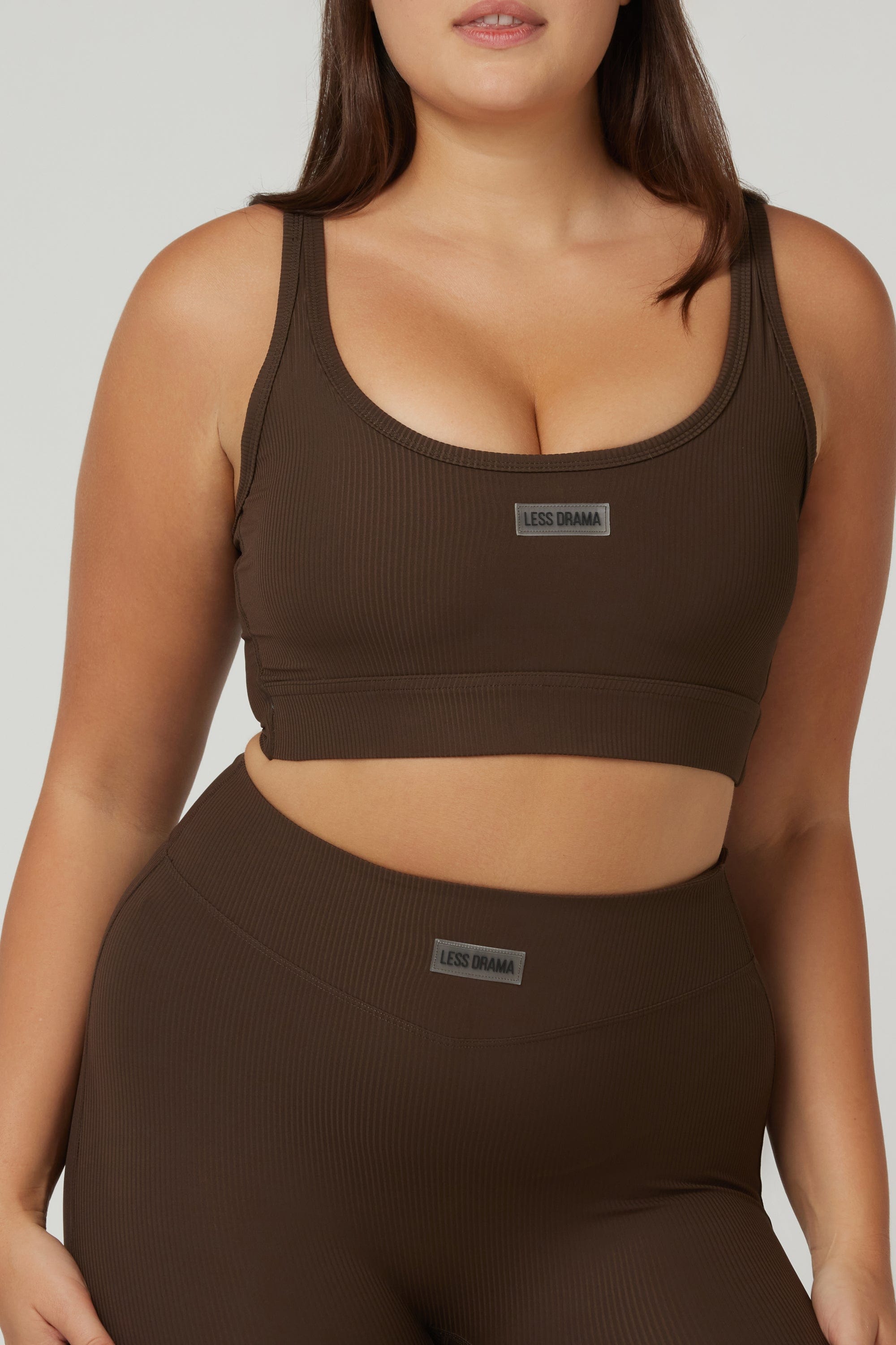 Flare Sports Bra - Brown