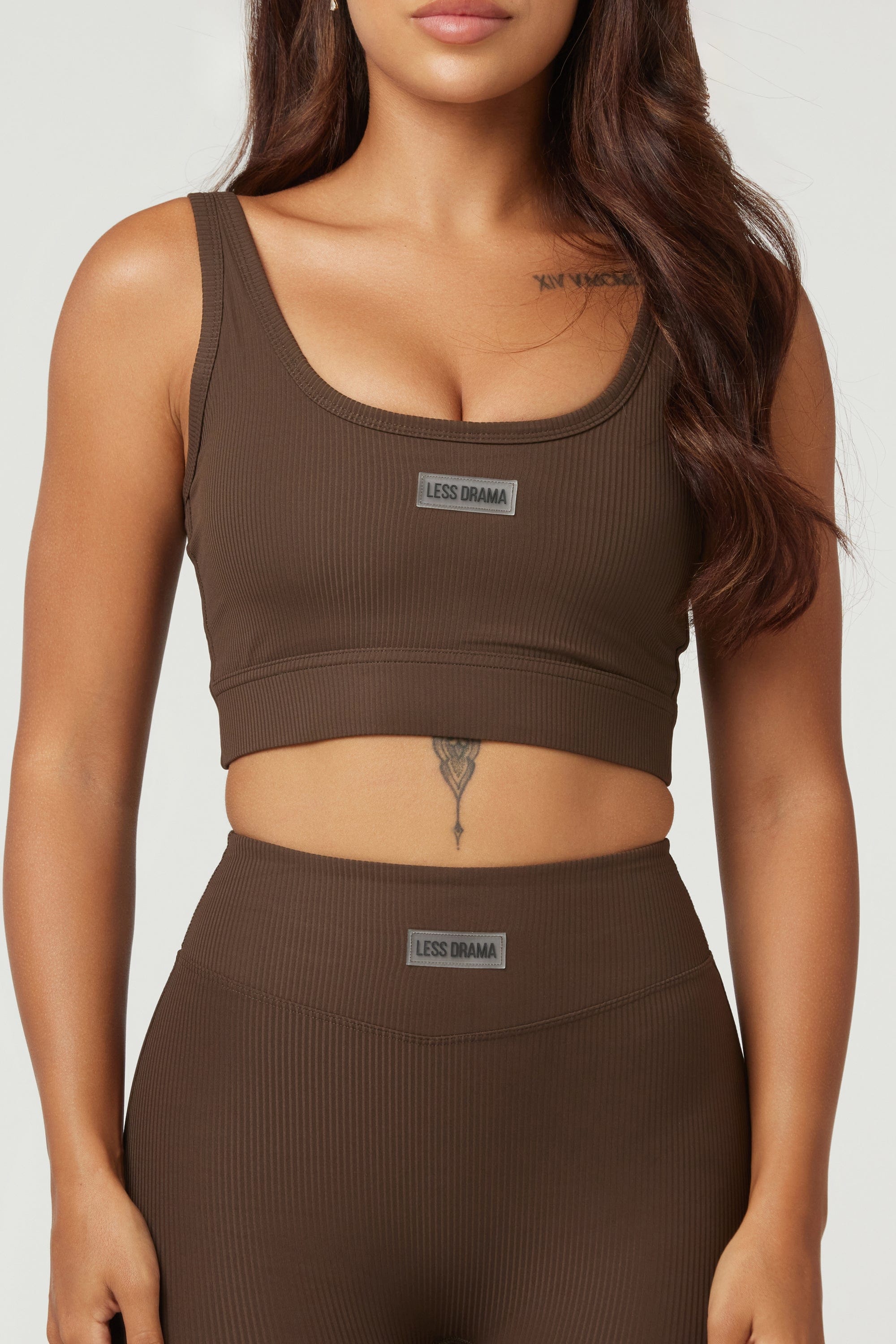 Flare Sports Bra - Brown