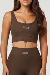Flare Sports Bra - Brown