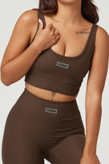 Flare Sports Bra - Brown