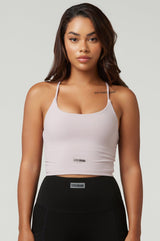 Cross Back Sports Bra - Light Purple