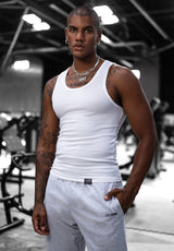 OG Ribbed Tank Top - White