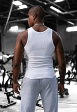 OG Ribbed Tank Top - White