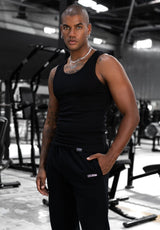 OG Ribbed Tank Top - Black