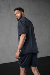 Mesh T-shirt - Black