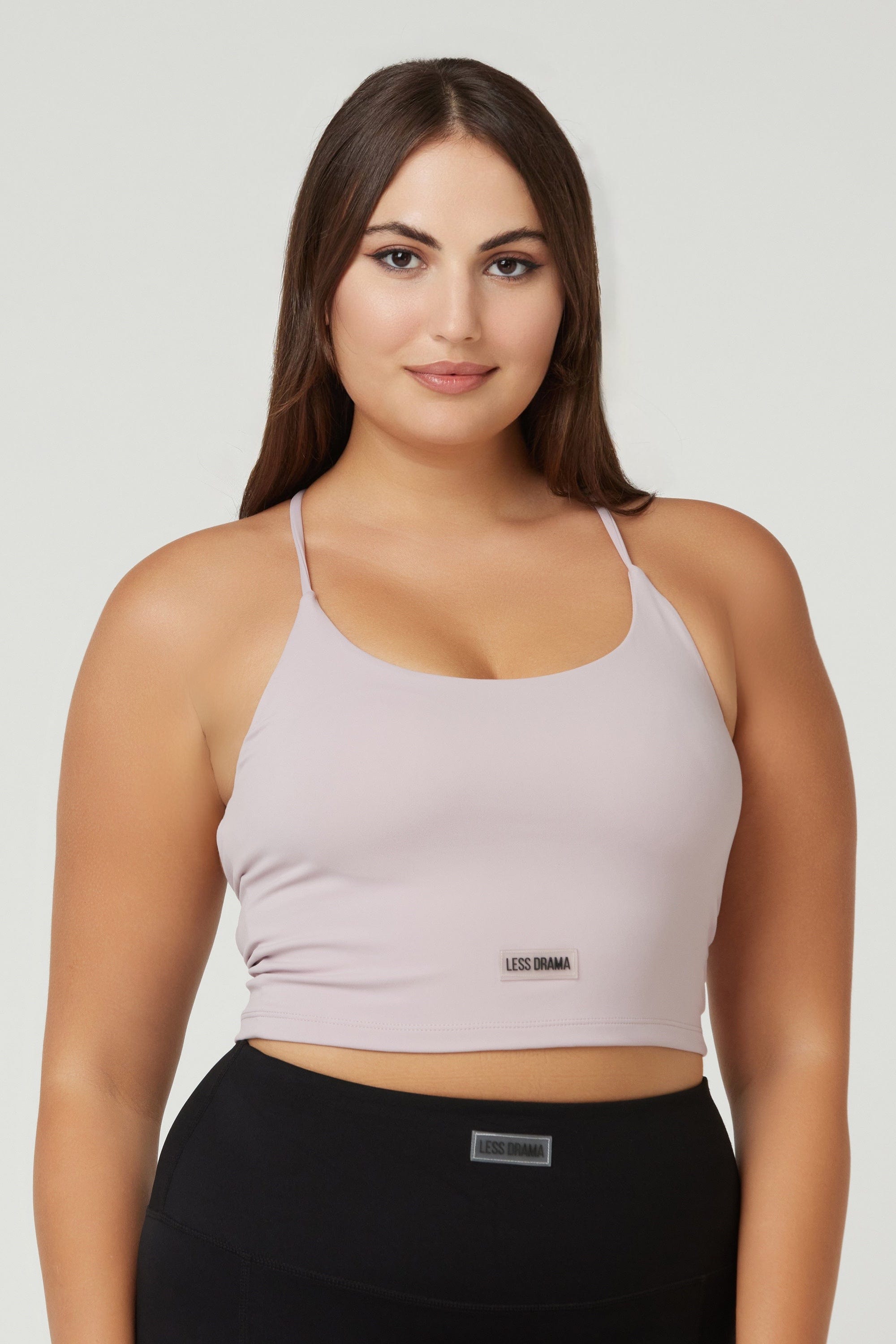 Cross Back Sports Bra - Light Purple