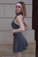 Tennis Babe Sports Bra - Grey