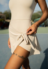 Court Crush Tennis Dress - Beige