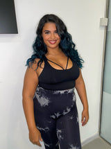 Strappy Sports Bra - Black