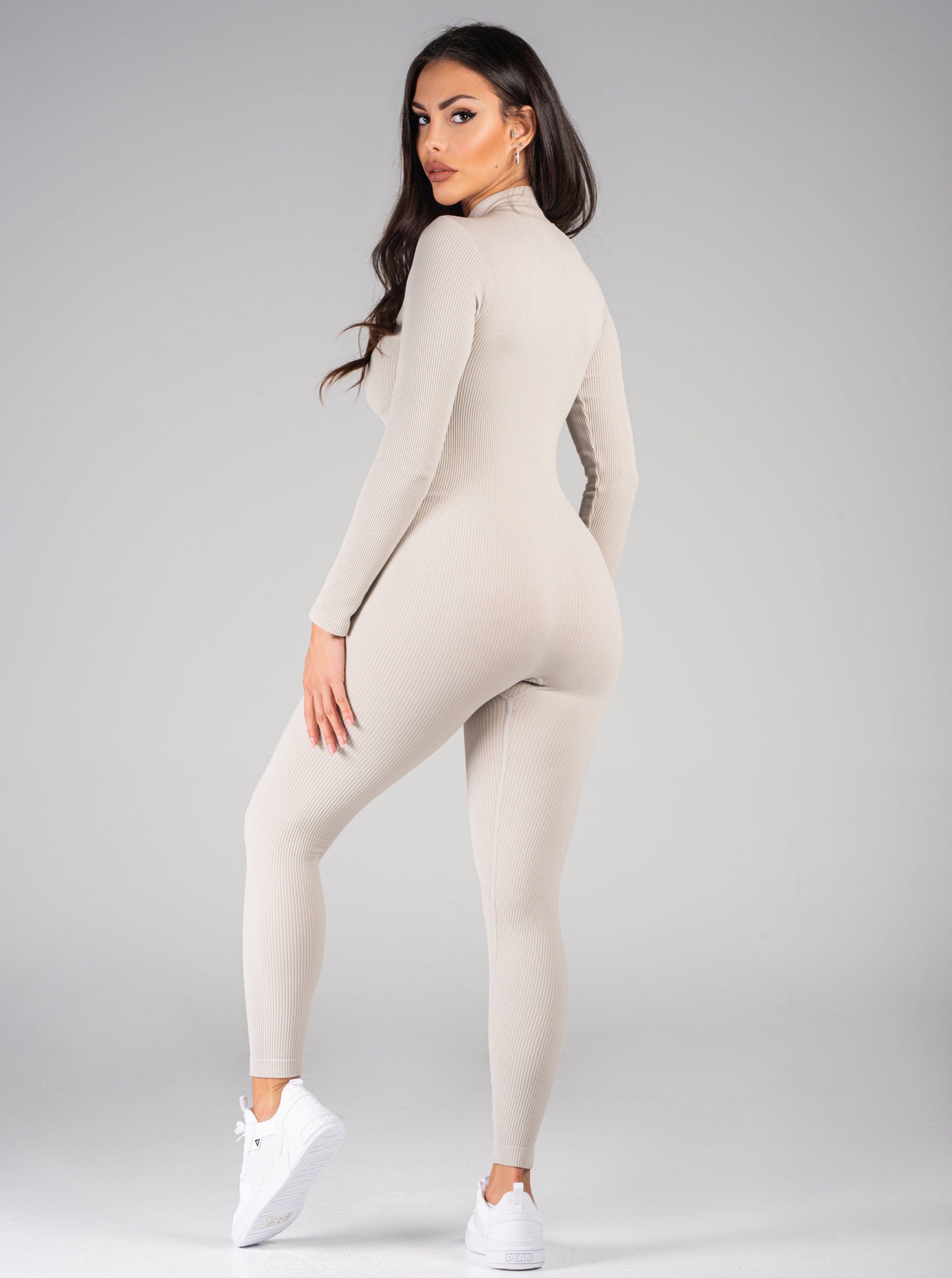 Snatched Jumpsuit - Nude