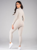 Snatched Jumpsuit - Nude