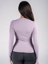 Unbothered Long Sleeve Top - Purple