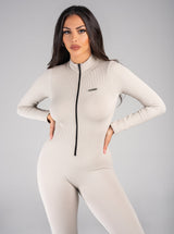 Snatched Jumpsuit - Nude