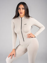 Snatched Jumpsuit - Nude