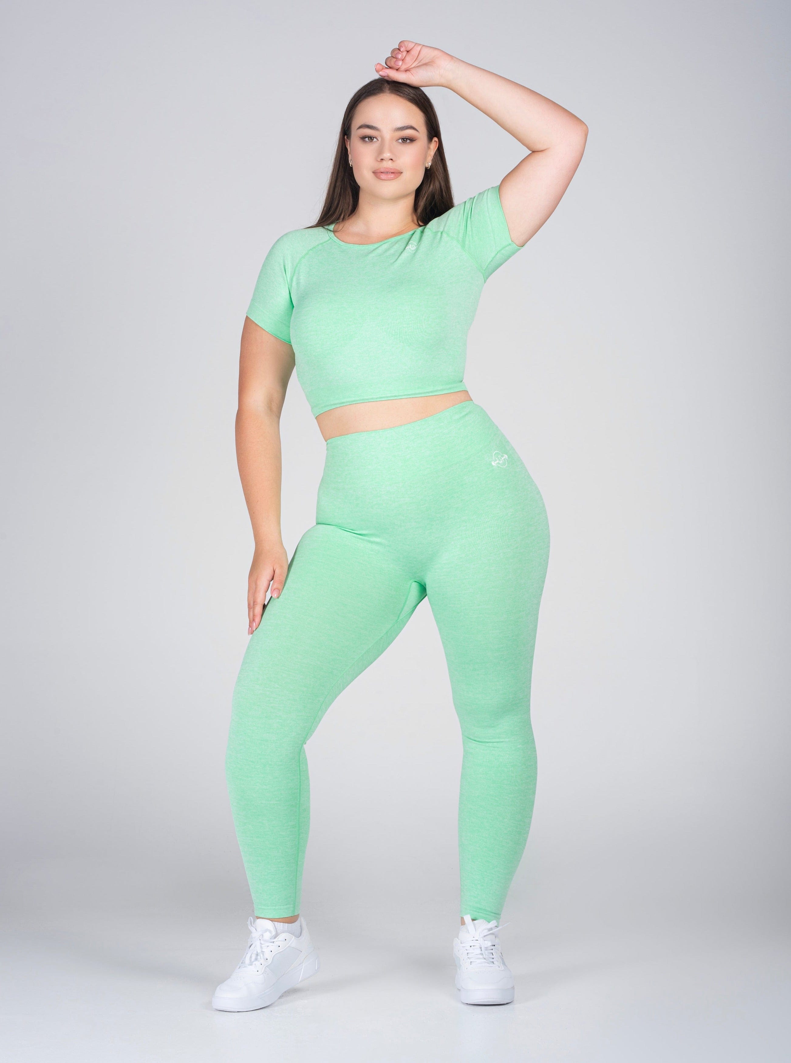 Babygirl Seamless Crop Top - Green