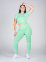 Babygirl Seamless Crop Top - Green