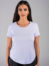 short sleeve lavender t shirt women's