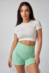 Babygirl Seamless Crop Top - Creamy