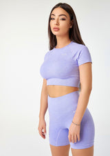 Babygirl Seamless Crop Top - Purple