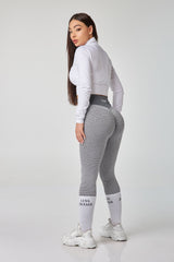 Baddie Scrunch Leggings - Grey