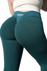Baddie Scrunch Leggings - Ocean Green