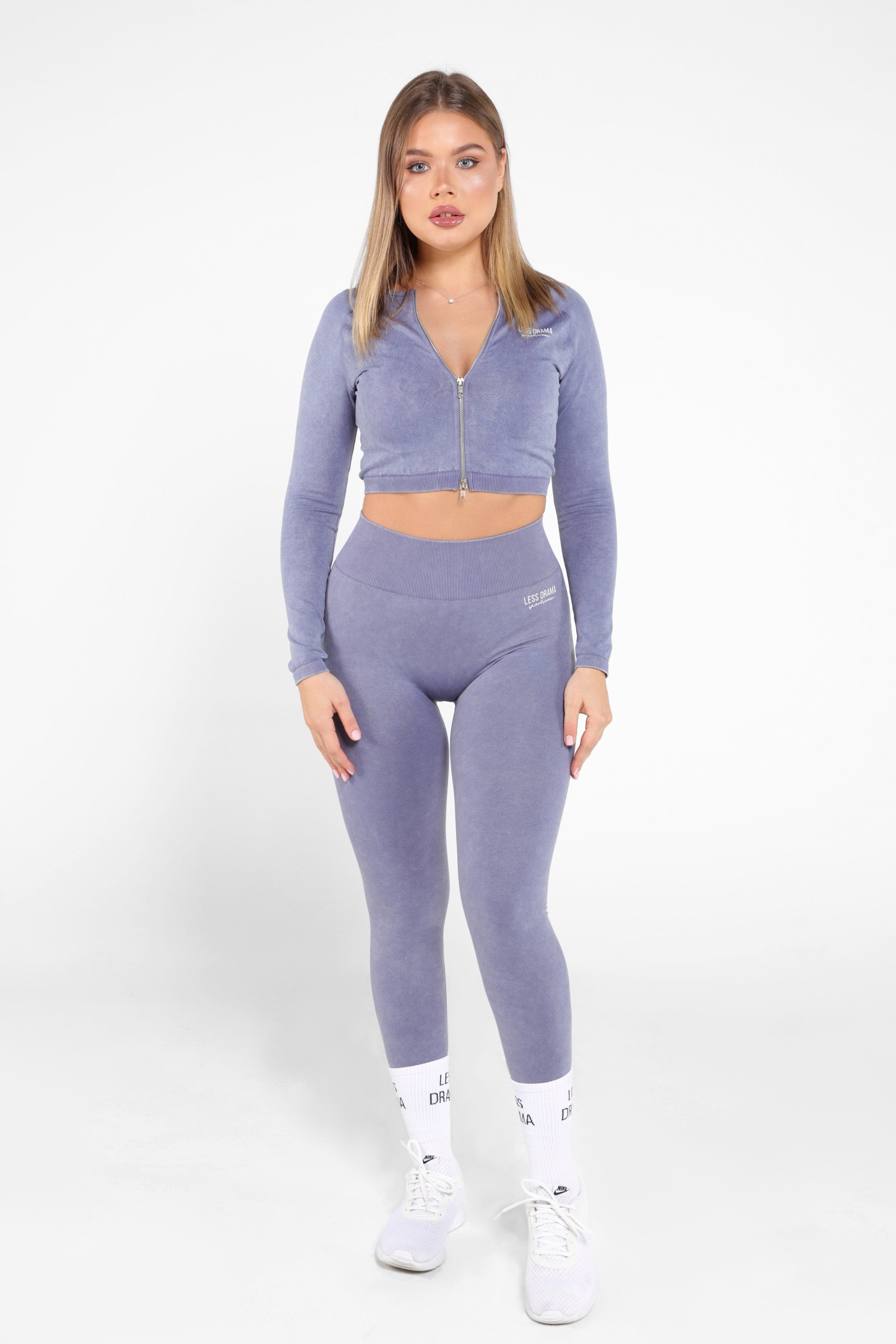 Bossed Up Cropped Jacket - Blue