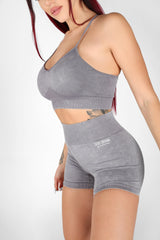 Bossed Up Seamless Shorts - Grey