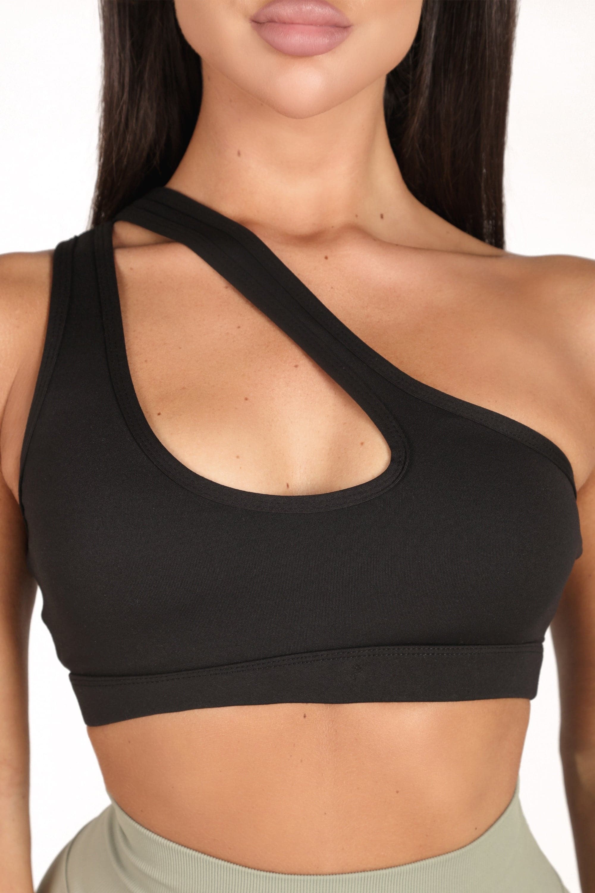 Cross the Line Sports Bra Black