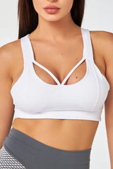 White Strappy Bra for Workout