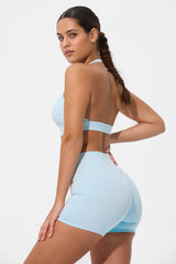 She Pretty Sports Bra - Light Blue
