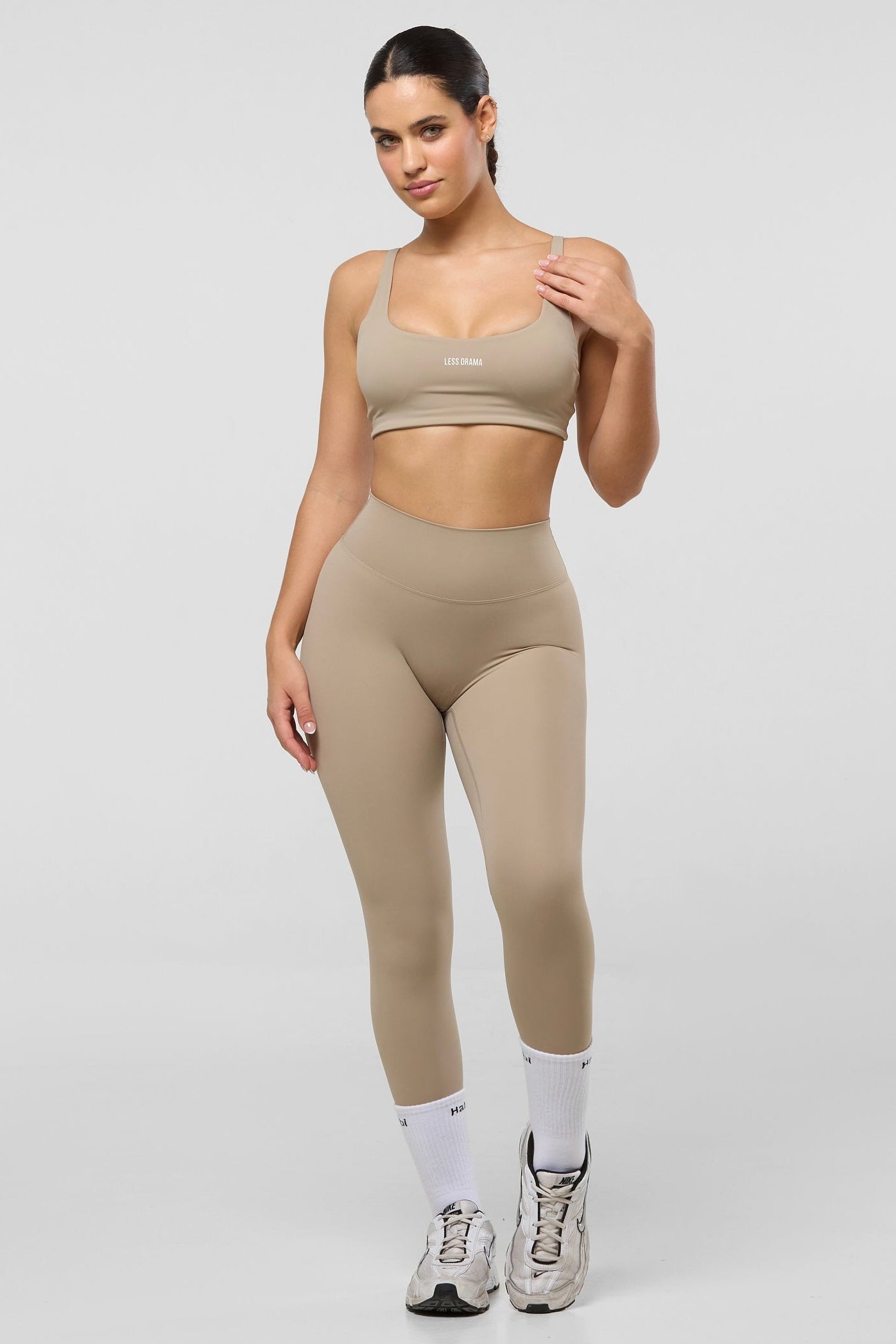 Lover Girl Scrunch Leggings - Beige