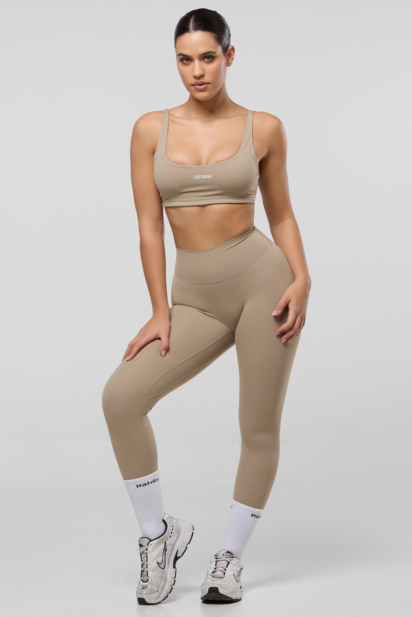 Lover Girl Scrunch Leggings - Beige
