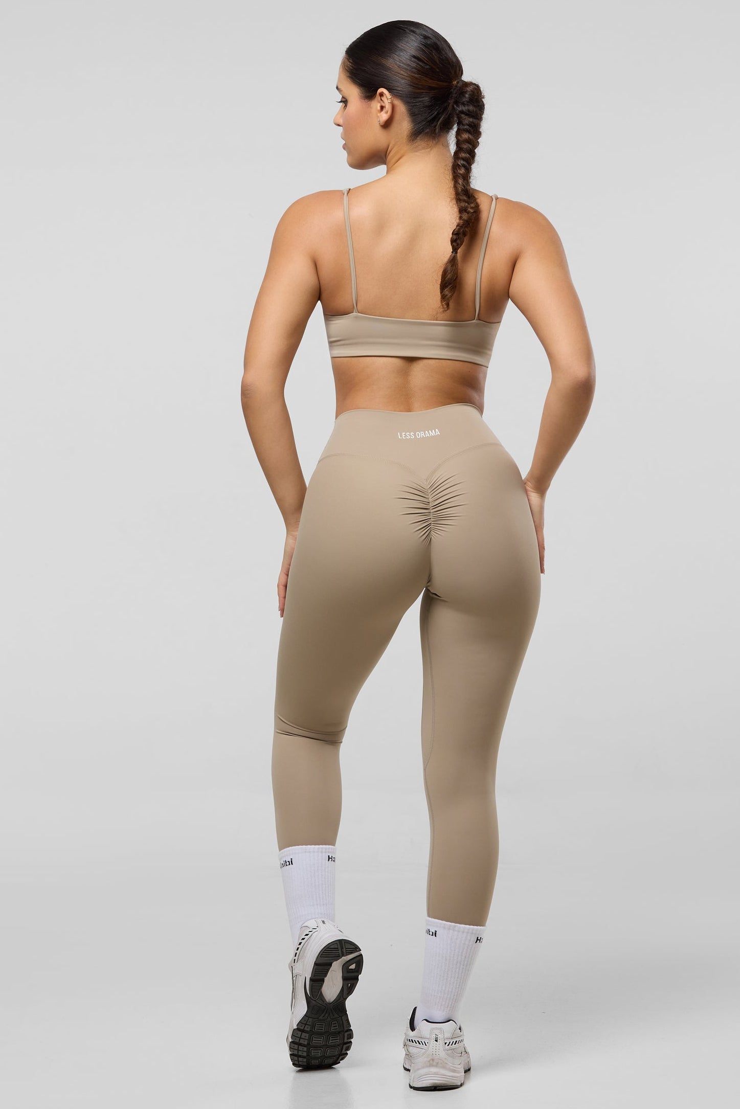Lover Girl Scrunch Leggings - Beige