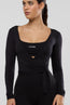 Yoga Wrap Top - Black
