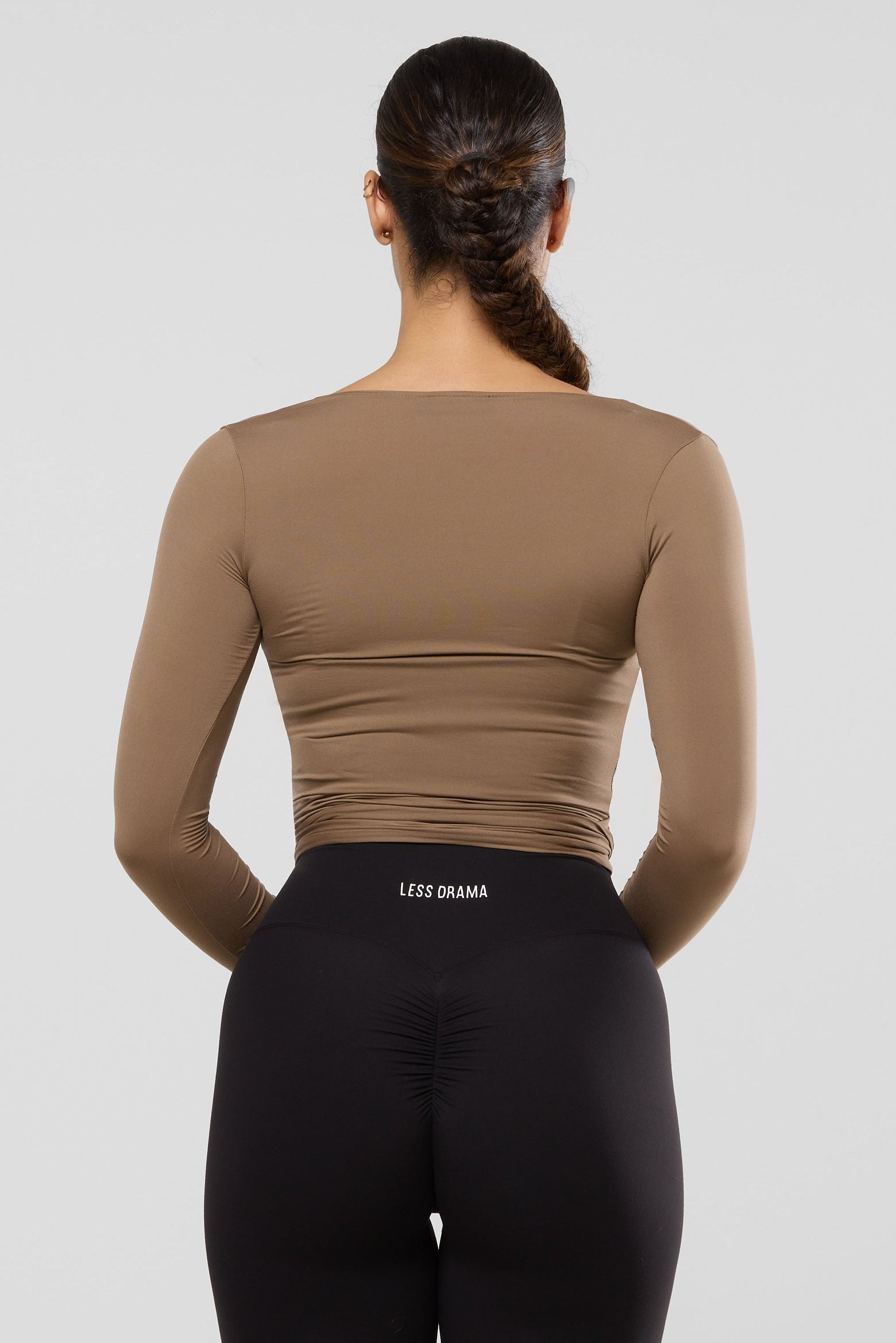 Yoga Wrap Top - Brown