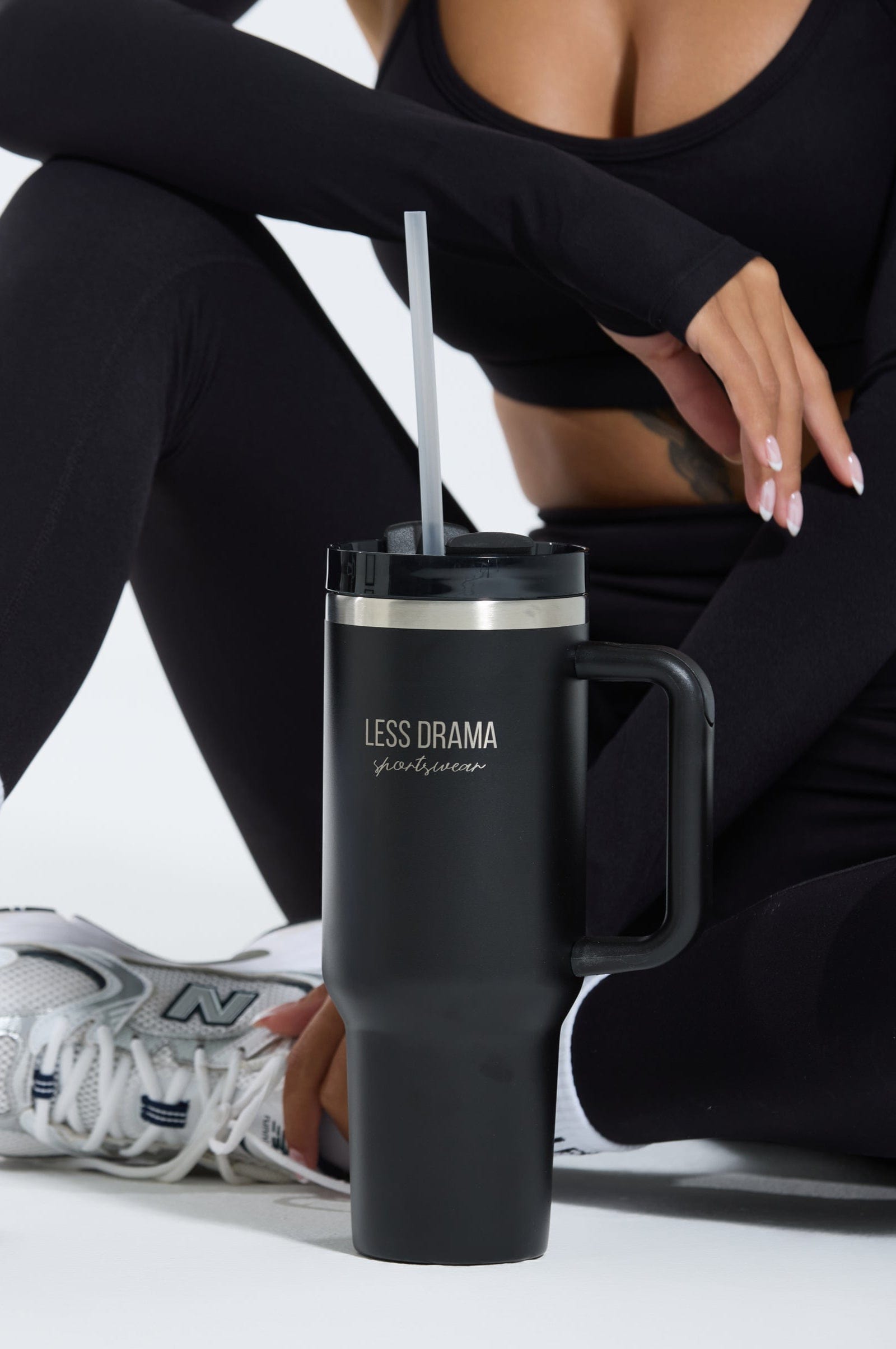 Less Drama Stainless Steel Tumbler - Black