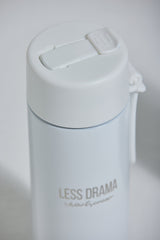 Less Drama Stainless Steel Water Bottle - White