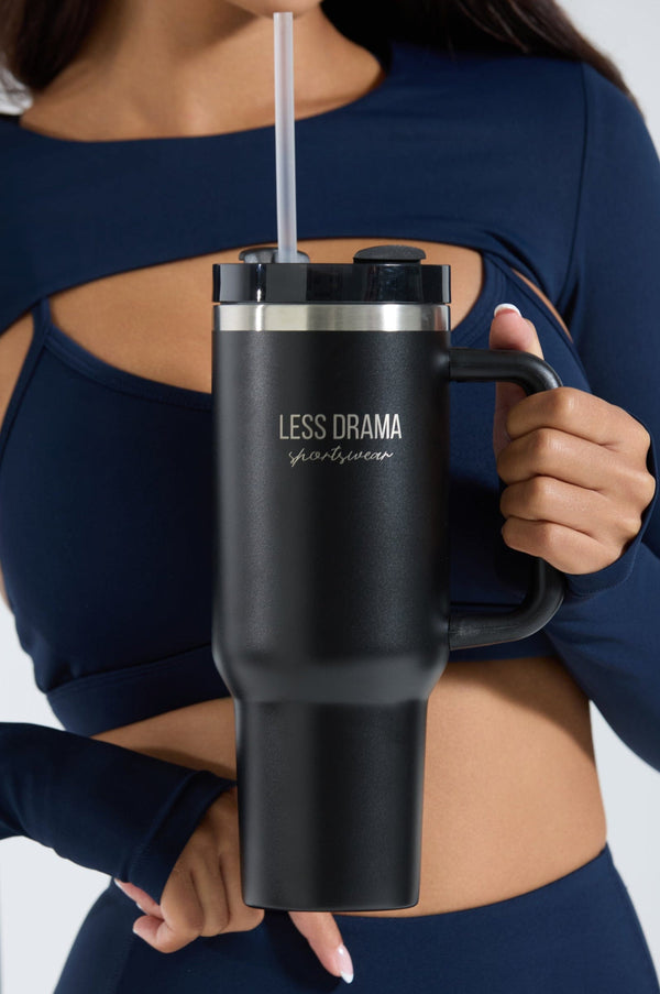 Less Drama Stainless Steel Tumbler - Black