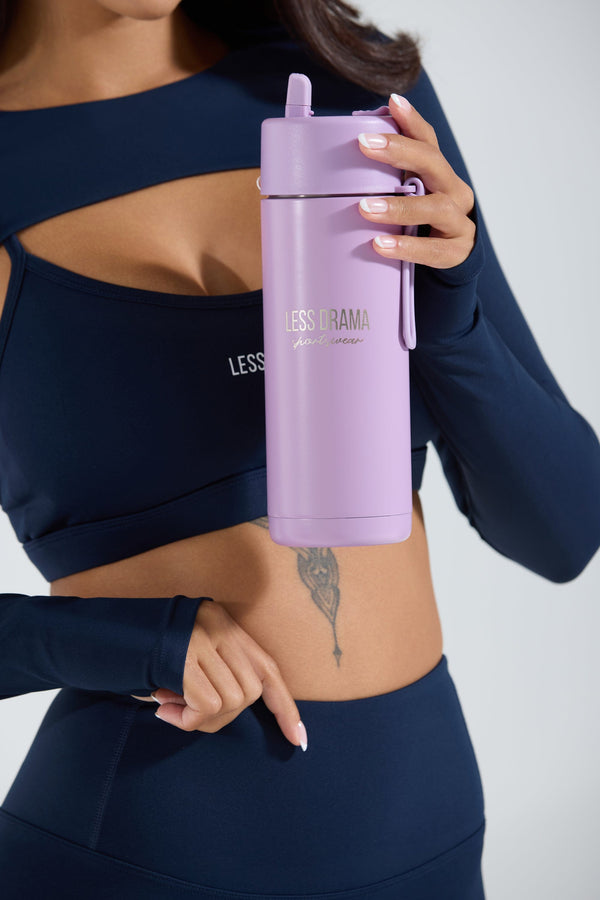 Less Drama Stainless Steel Water Bottle - Purple