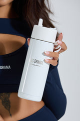 Less Drama Stainless Steel Water Bottle - White