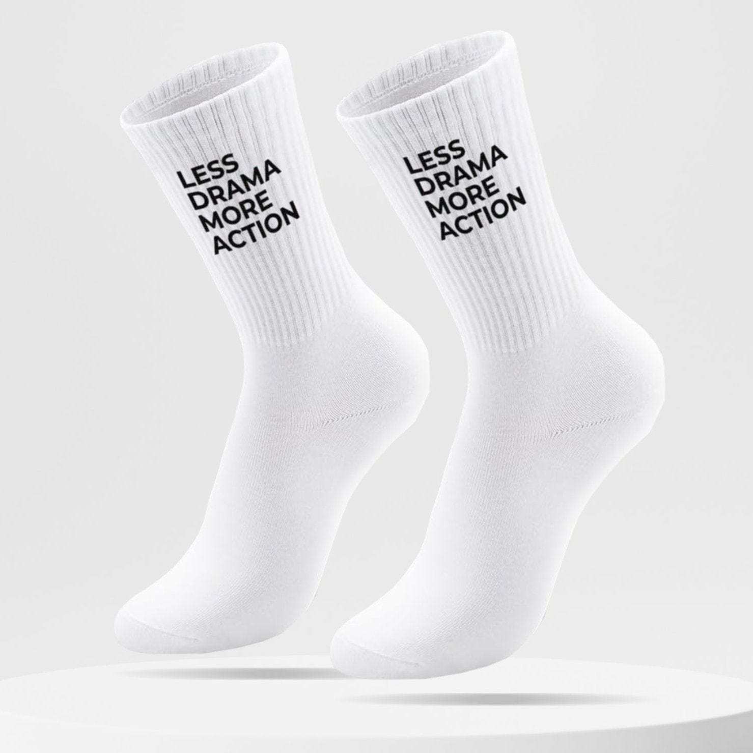 Less Drama More Action - Socks