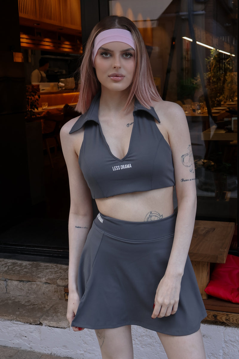 Tennis Babe Skirt - Grey