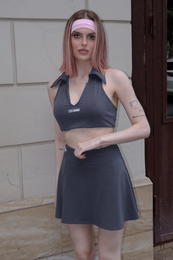 Tennis Babe Skirt - Grey