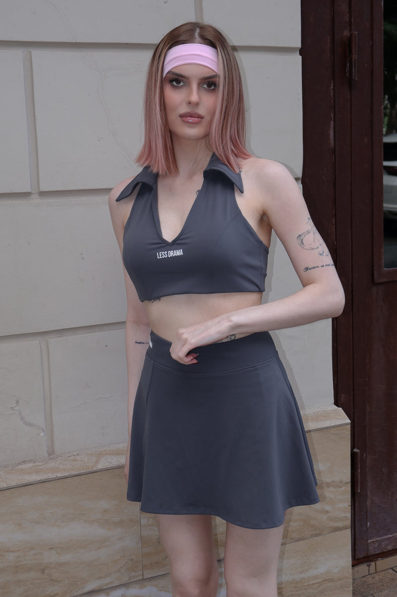 Tennis Babe Skirt - Grey